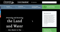 Desktop Screenshot of chesapeakeconservancy.org